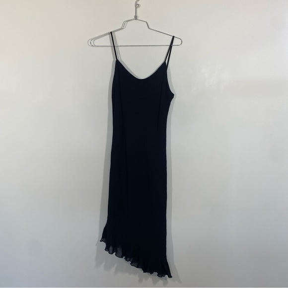Ralph Lauren Dresses & Skirts - Ralph Lauren Black Slip Mini Dress with Asymmetric Hem